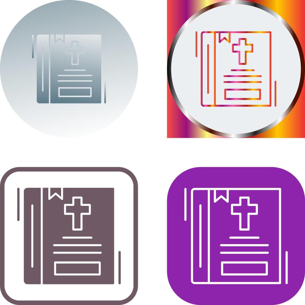 Bible Icon Design vector