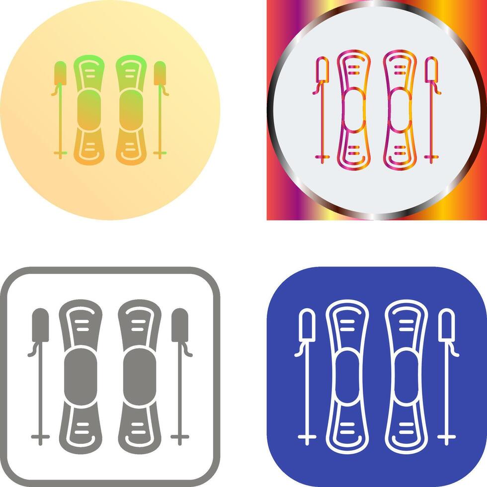 Ski Icon Design vector