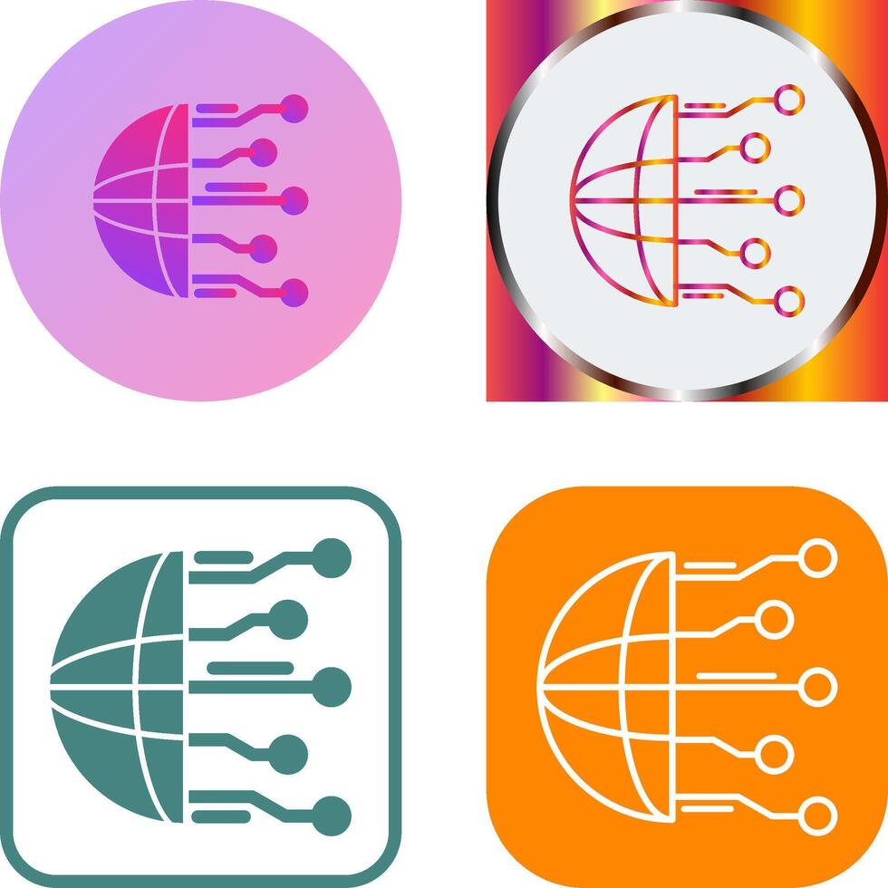 Network Icon Design vector