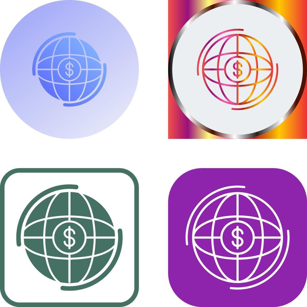 Globe Icon Design vector