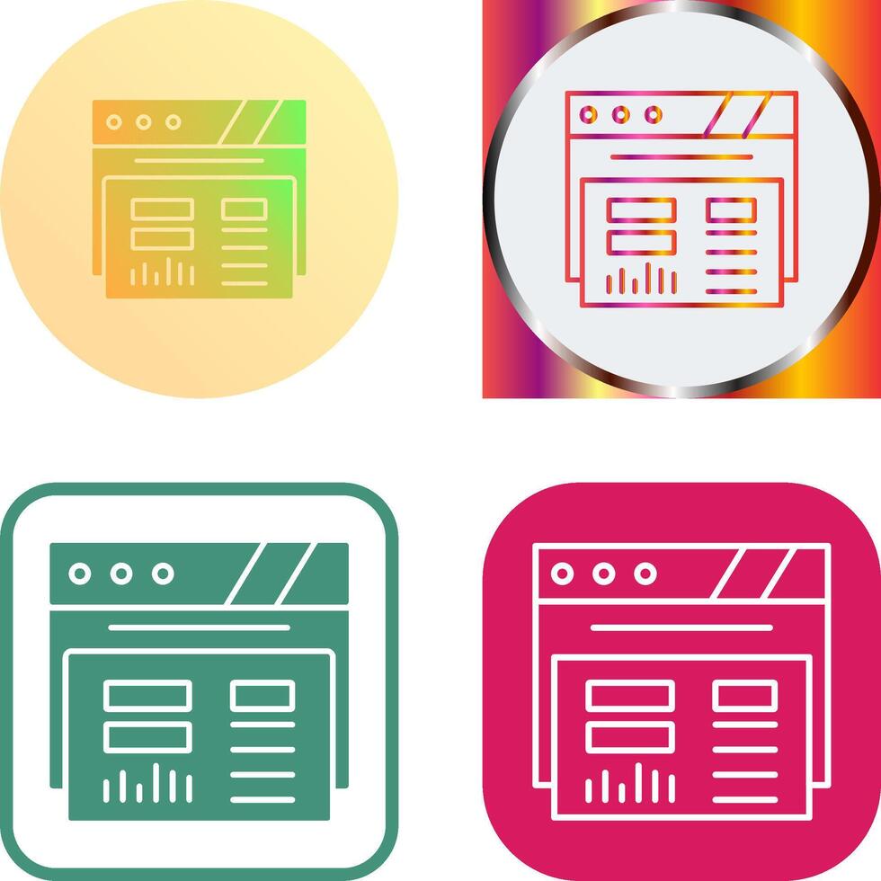 Dashboard Icon Design vector
