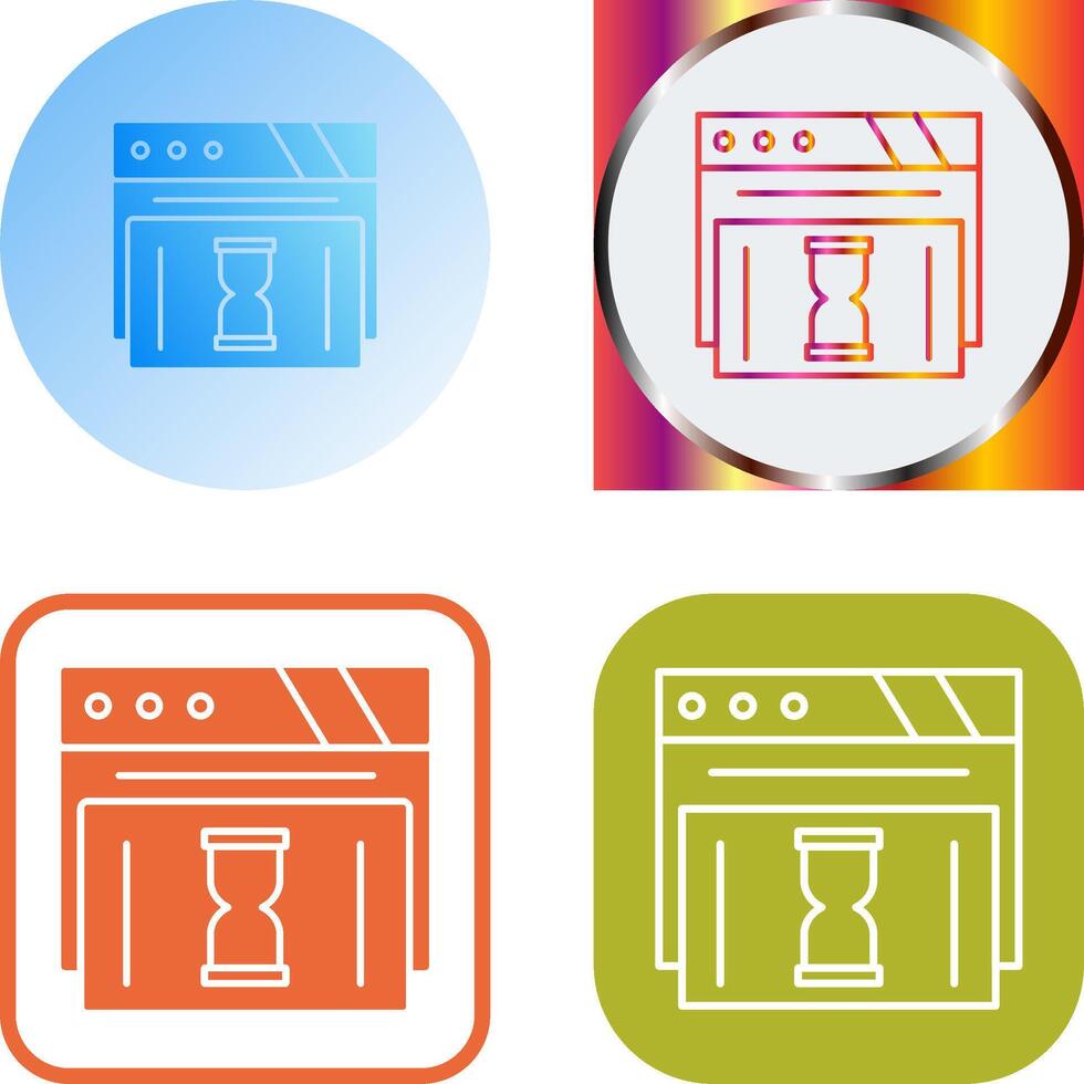 Waiting Icon Design vector