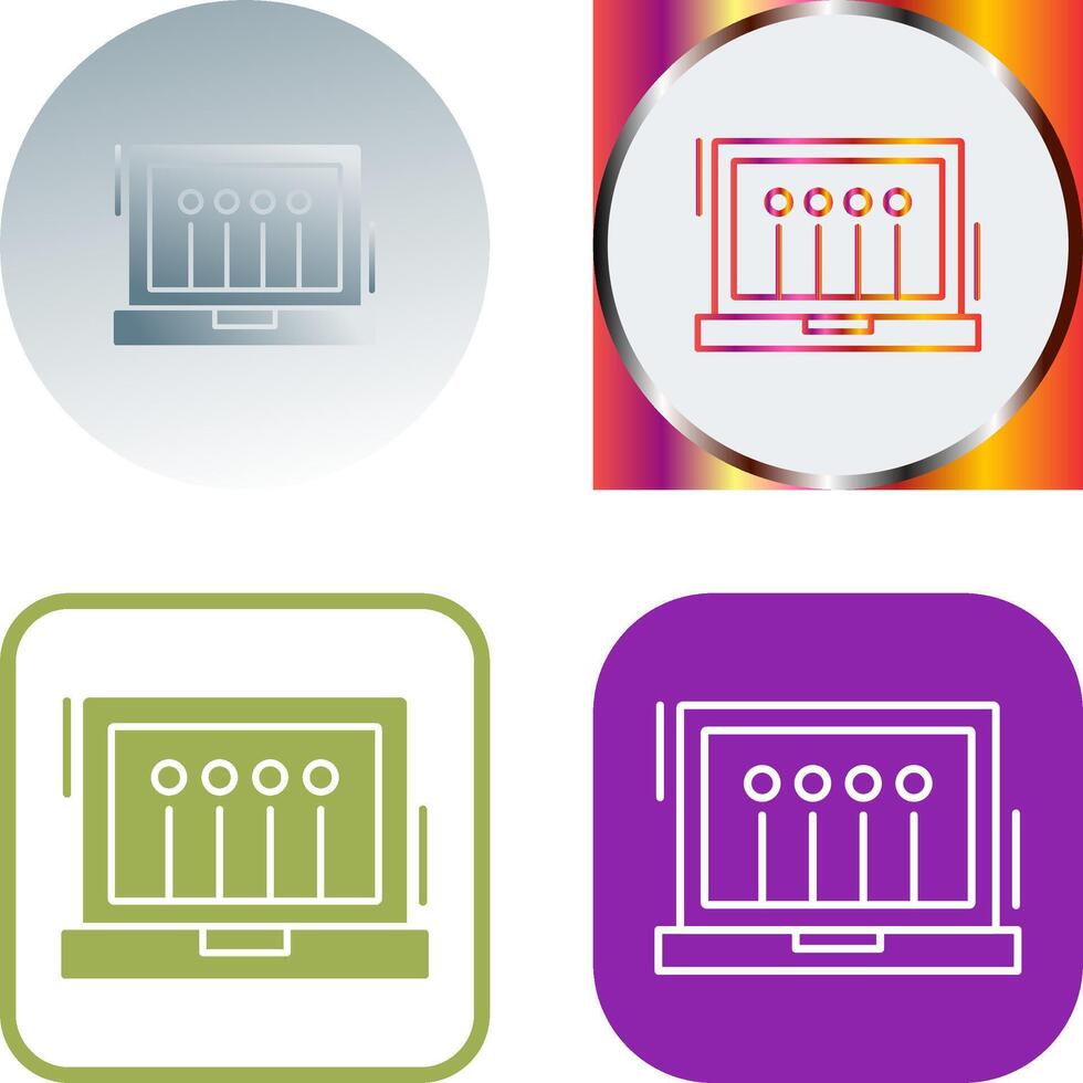 Laptop Icon Design vector