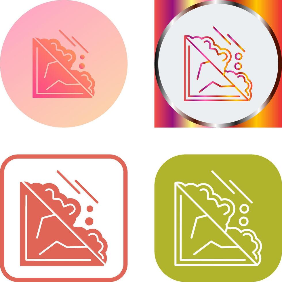 Avalanche Icon Design vector