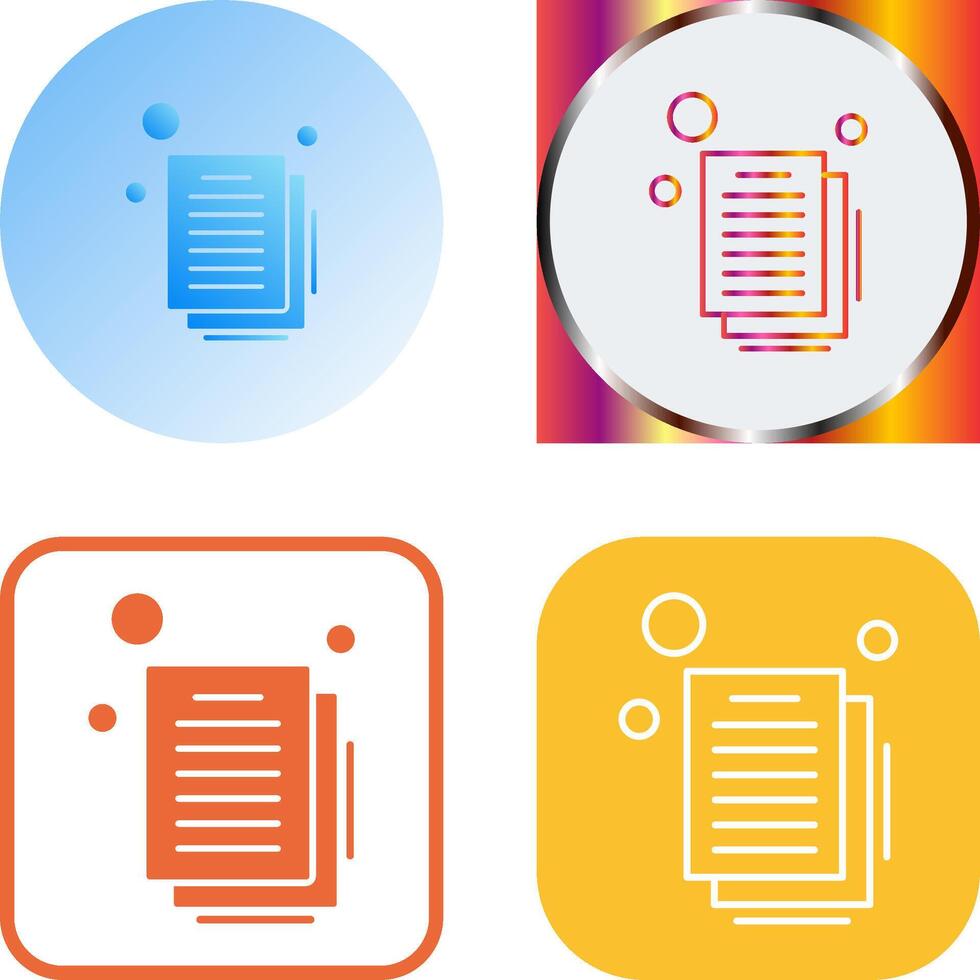 Document Icon Design vector