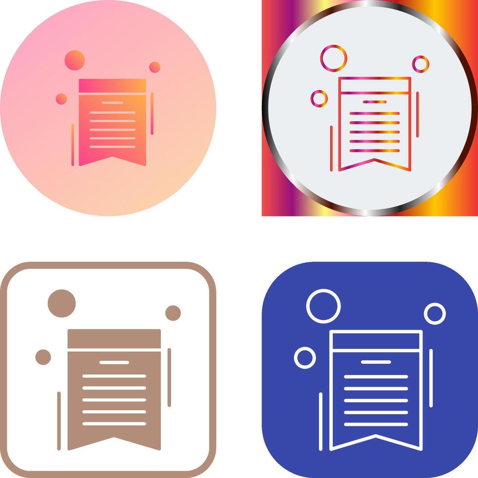 Wishlist Icon Design vector