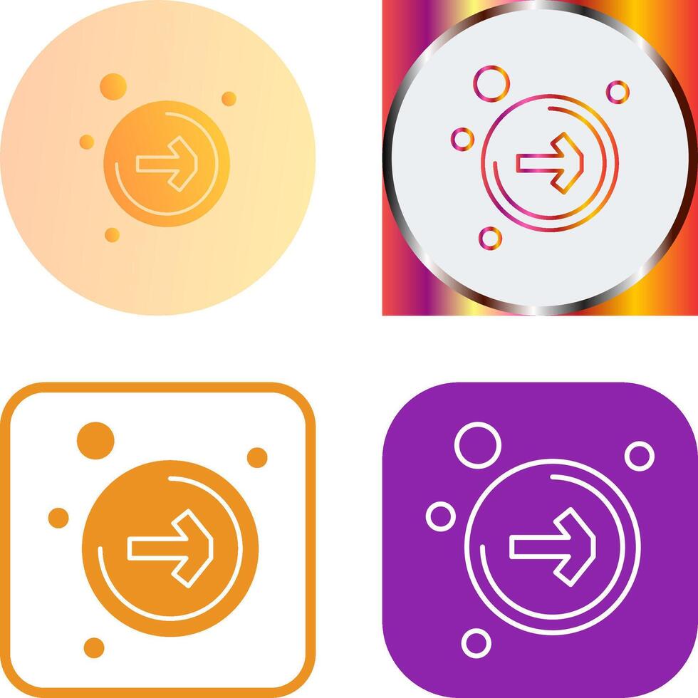 Right Arrow Icon Design vector