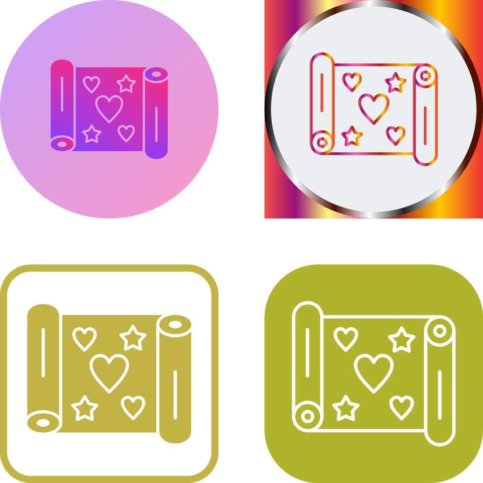Gift Wrap Icon Design vector