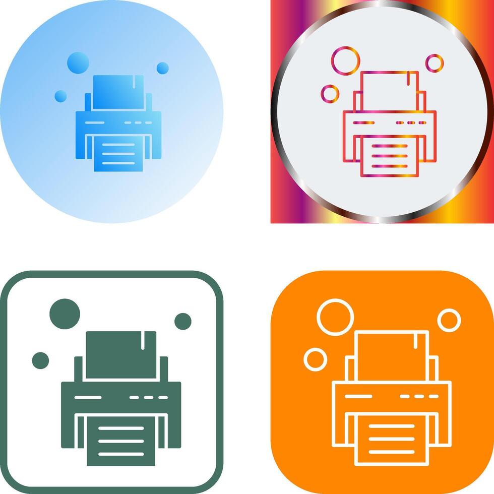 Printer Icon Design vector