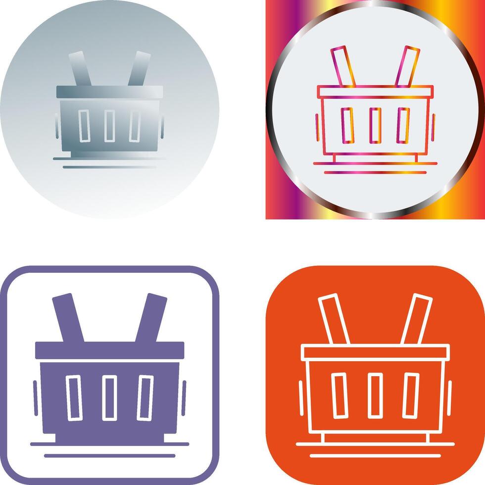 Shopping Basket Icon Design vector
