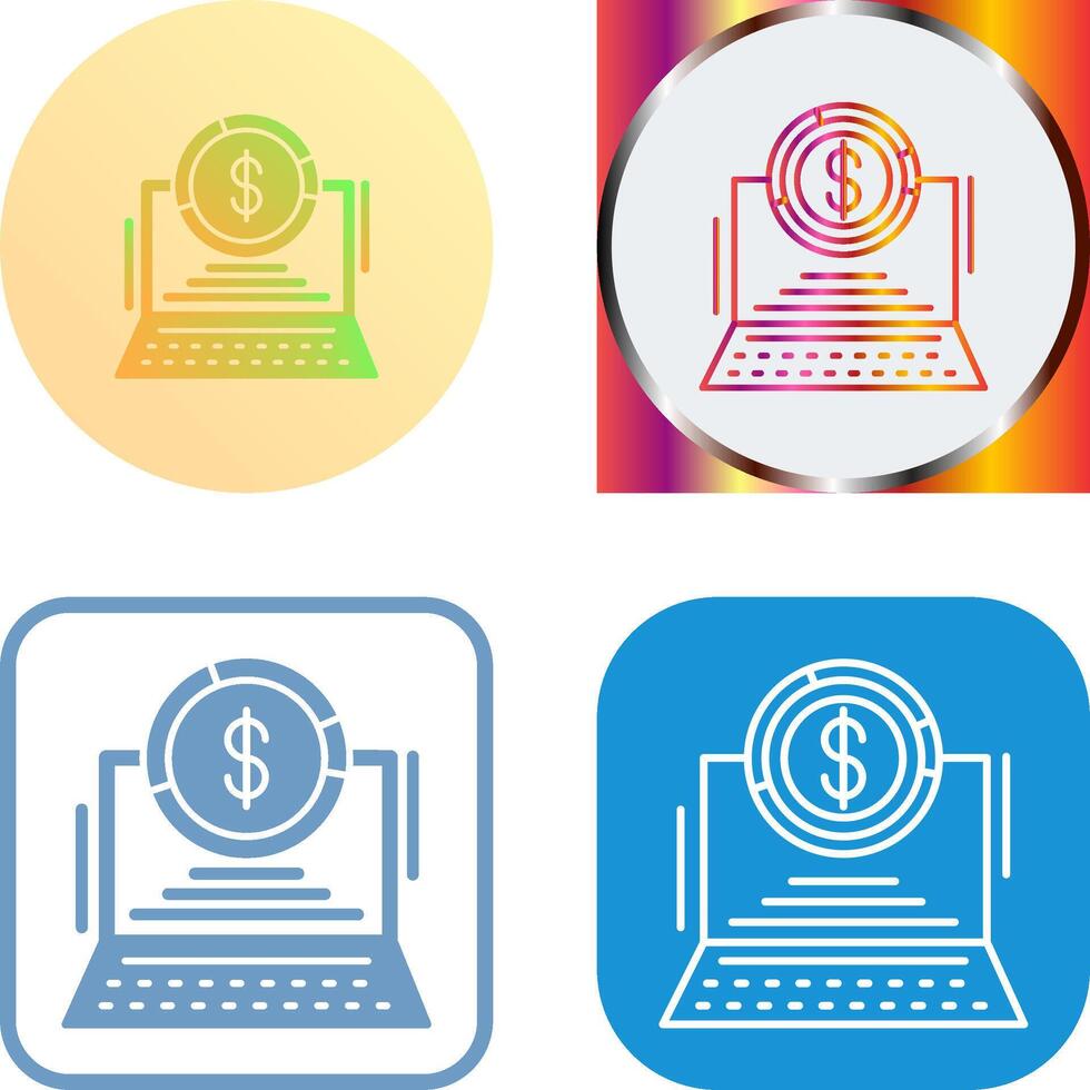 Laptop Icon Design vector