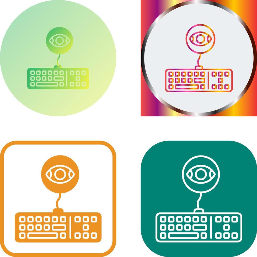 Keylogger Icon Design vector