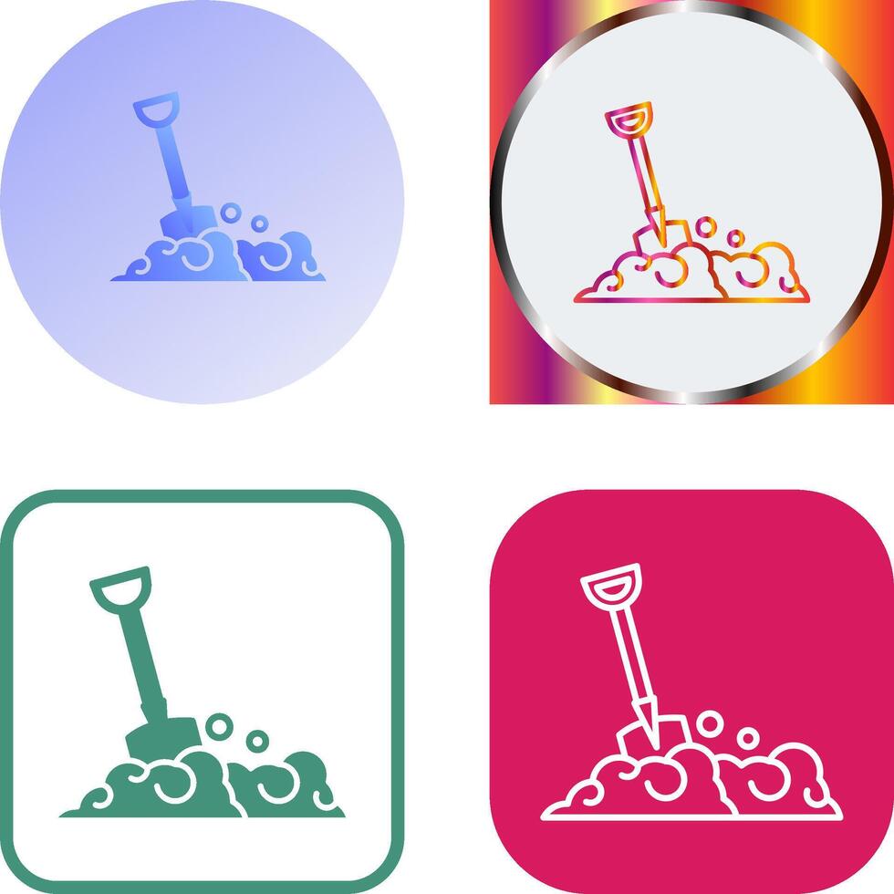 Shovel Icon Design vector