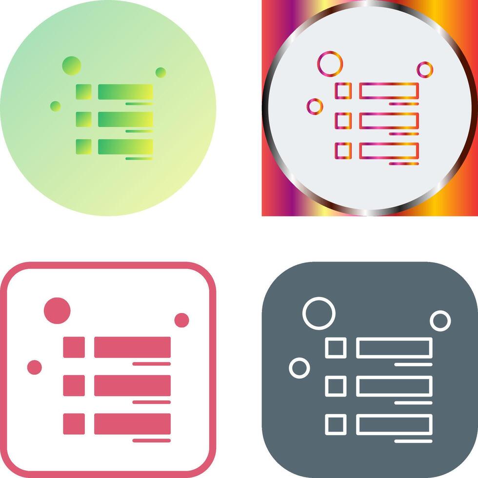 Menu Icon Design vector
