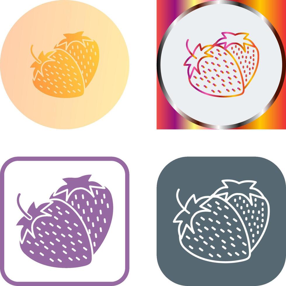 Strawberry Icon Design vector