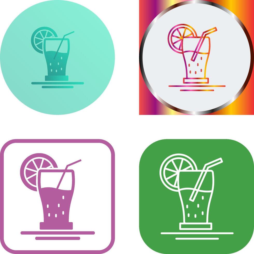 Orange Juice Icon Design vector
