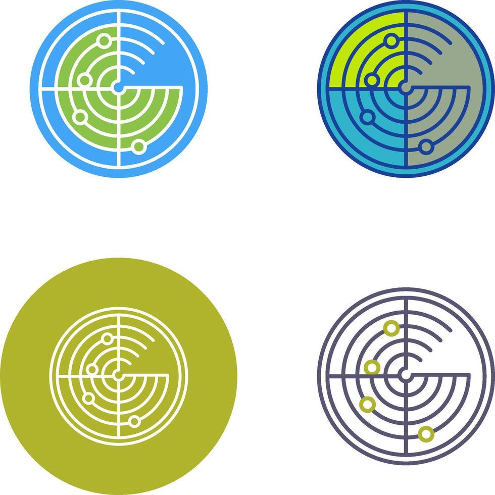 Radar Icon Design vector