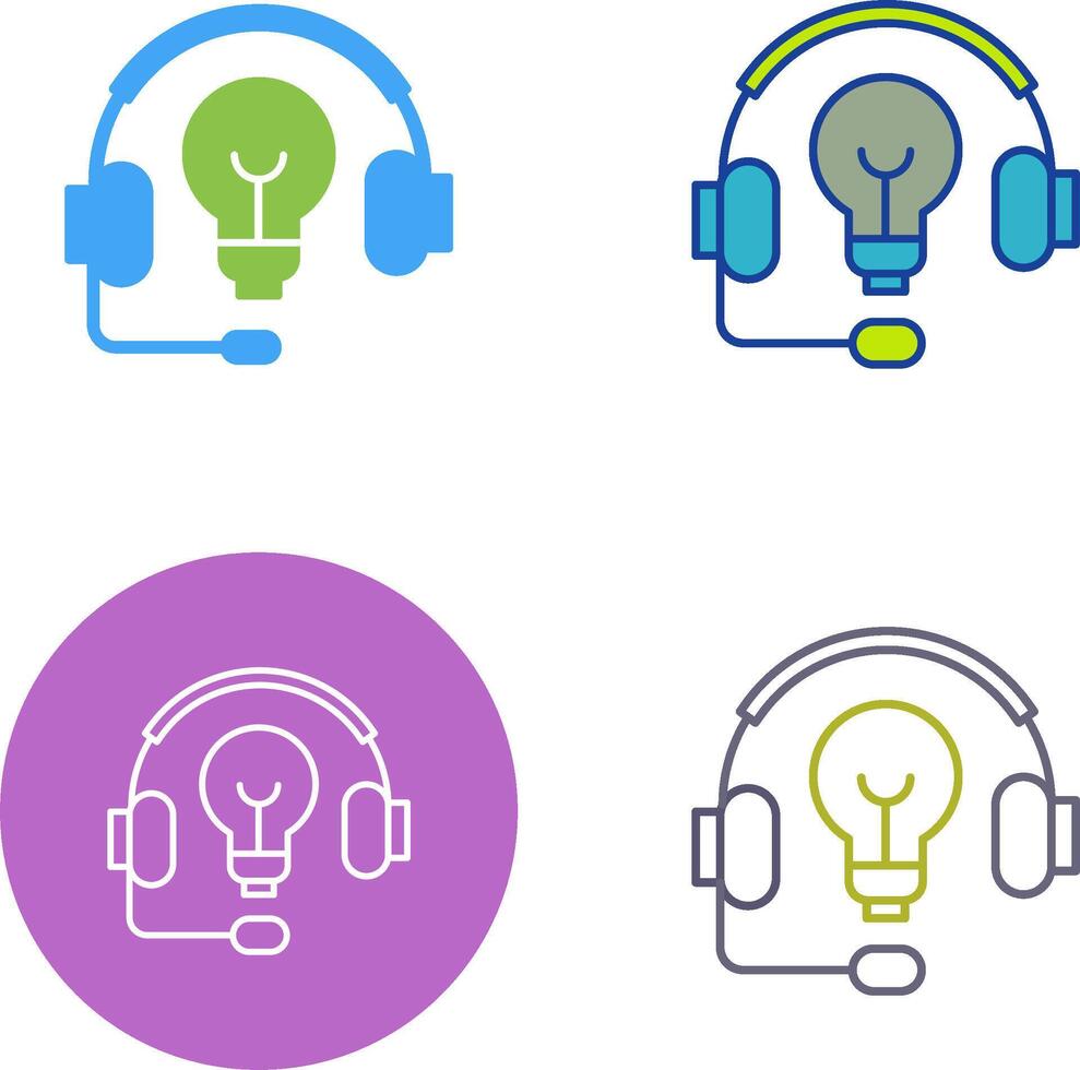 Headphones Icon Design vector