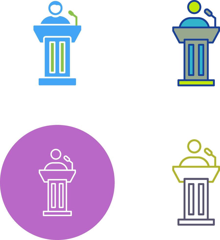 Podium Icon Design vector