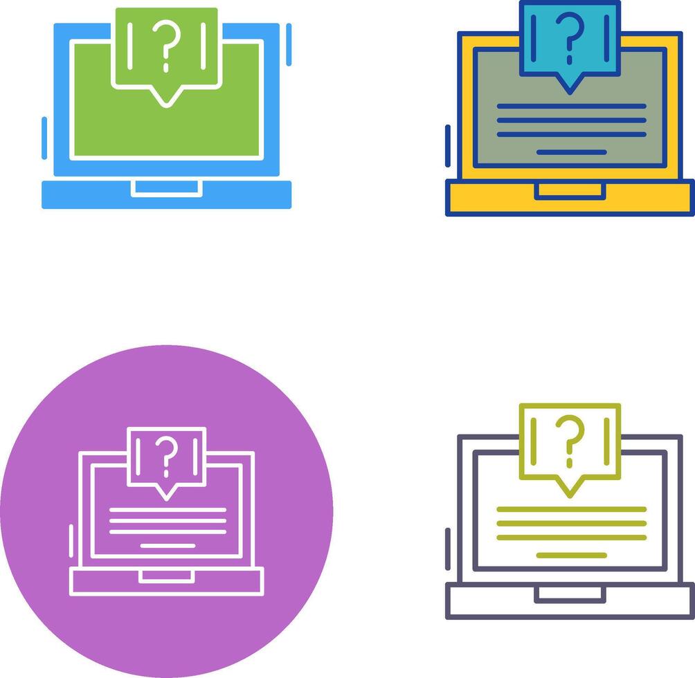 Question Icon Design vector