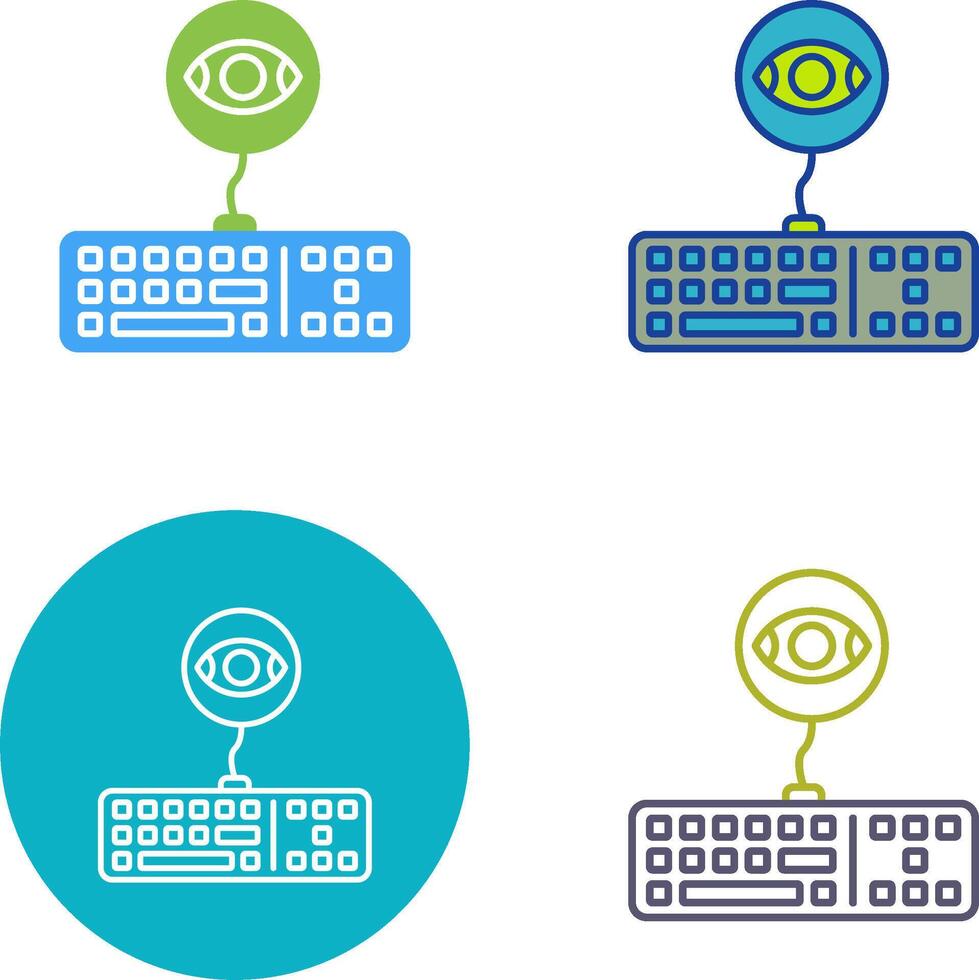 Keylogger Icon Design vector
