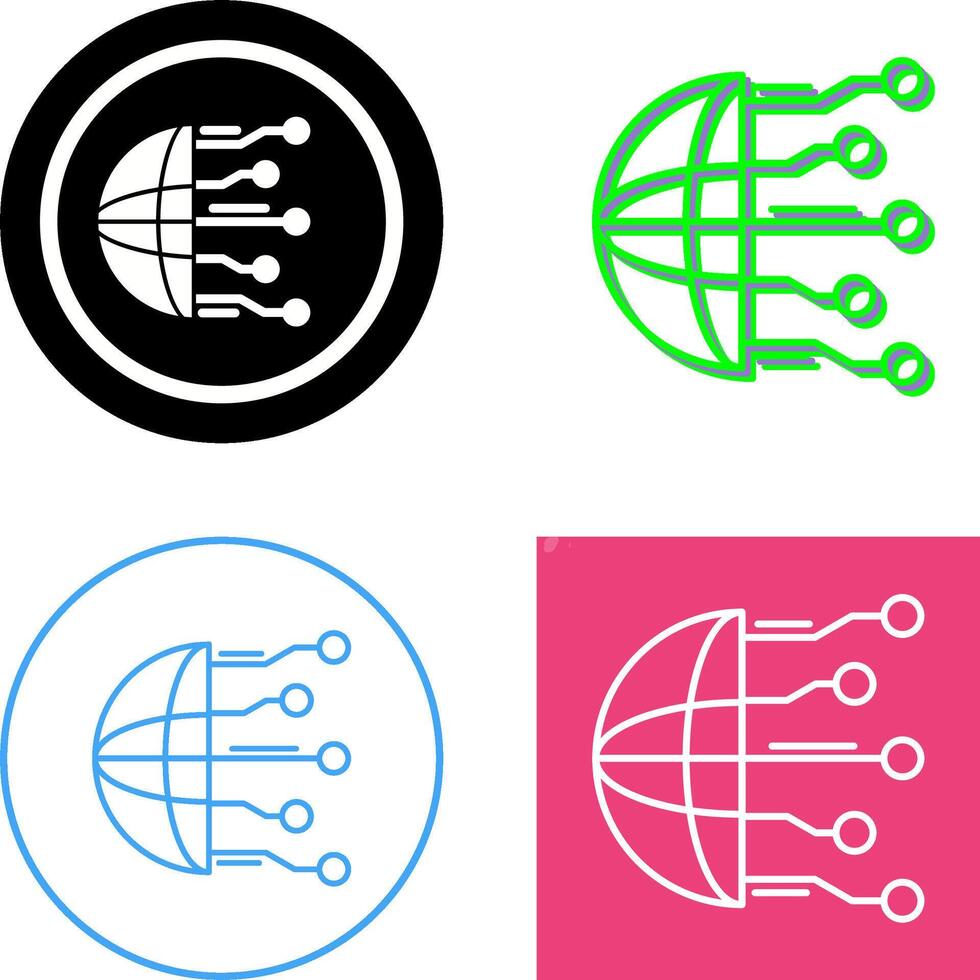 Network Icon Design vector