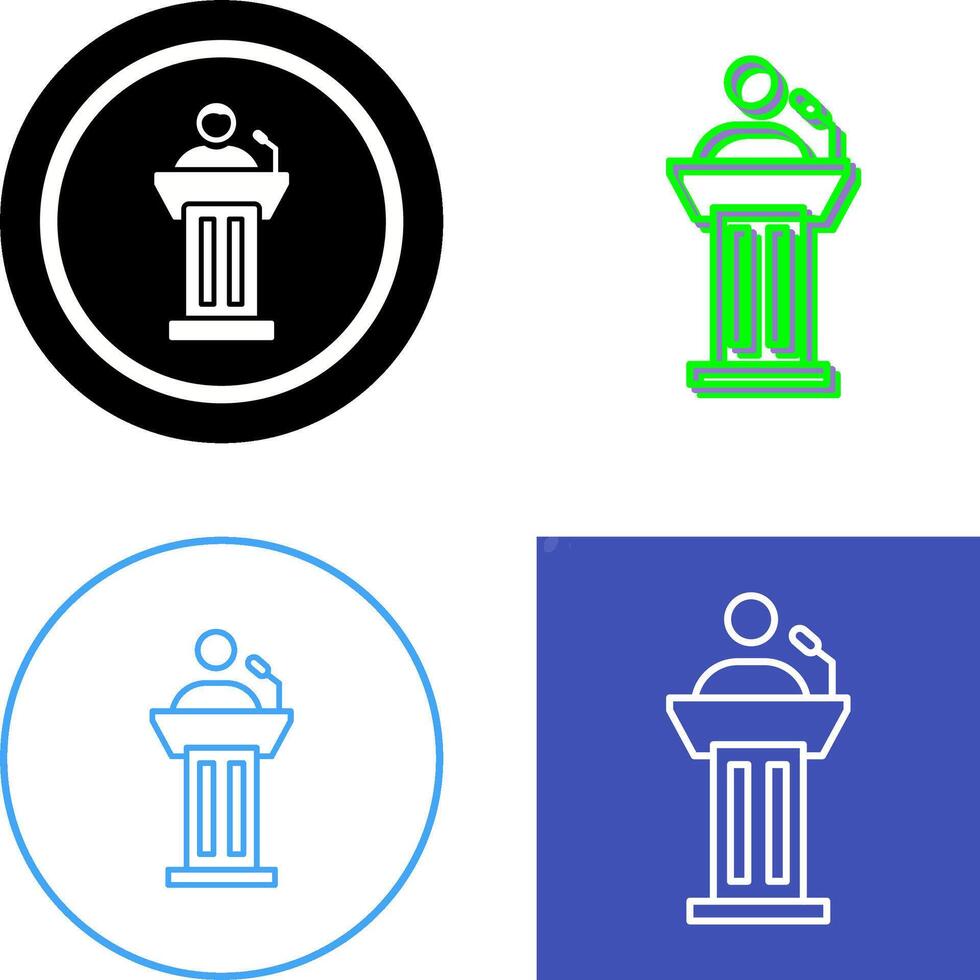 Podium Icon Design vector