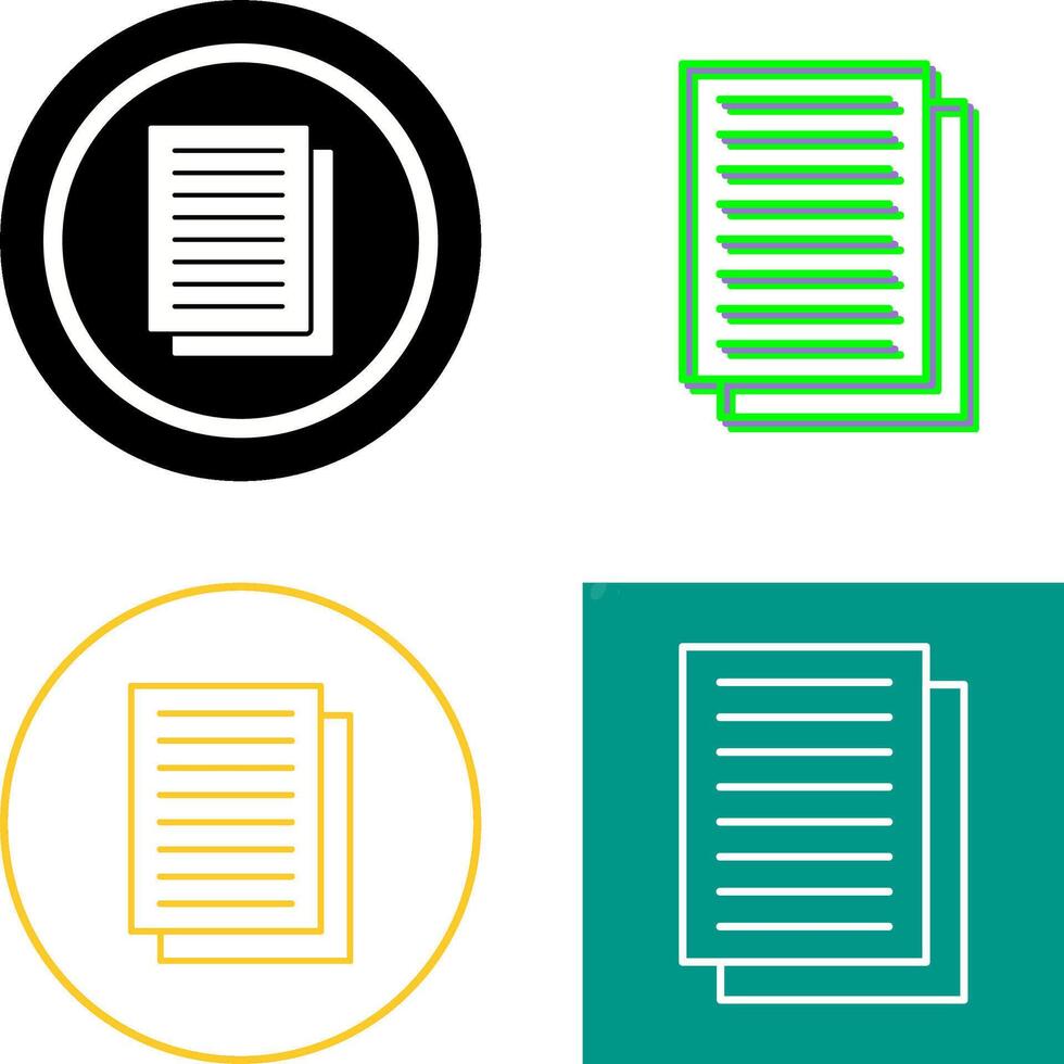 Document Icon Design vector