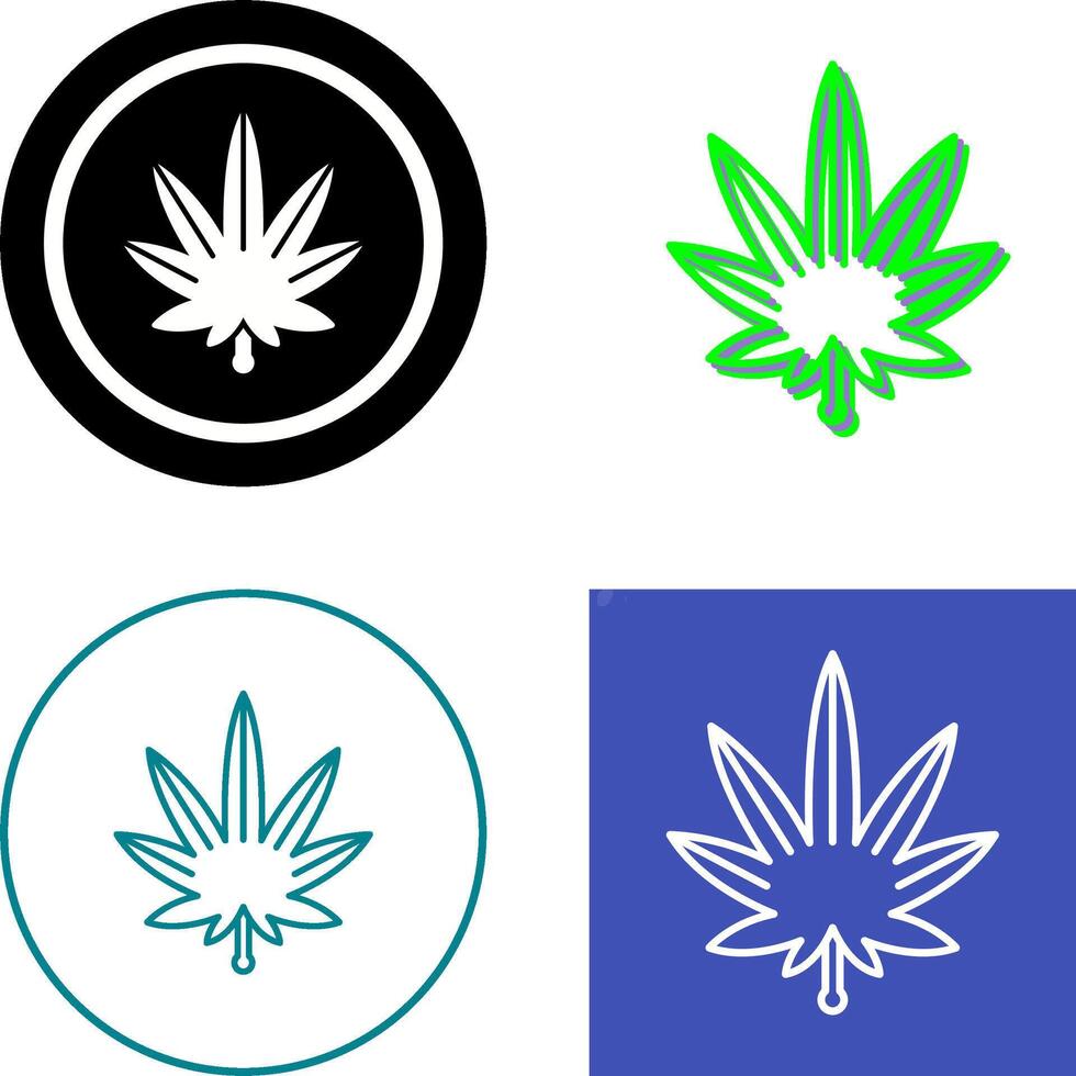 Weed Icon Design vector