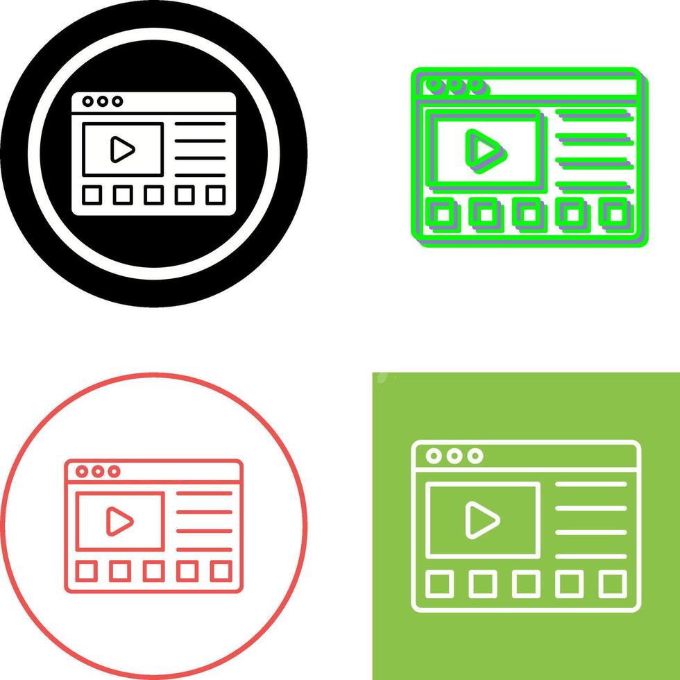 Online Tutorials Icon Design vector