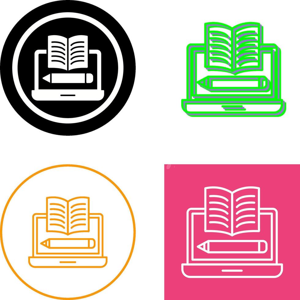 Written Icon Design vector