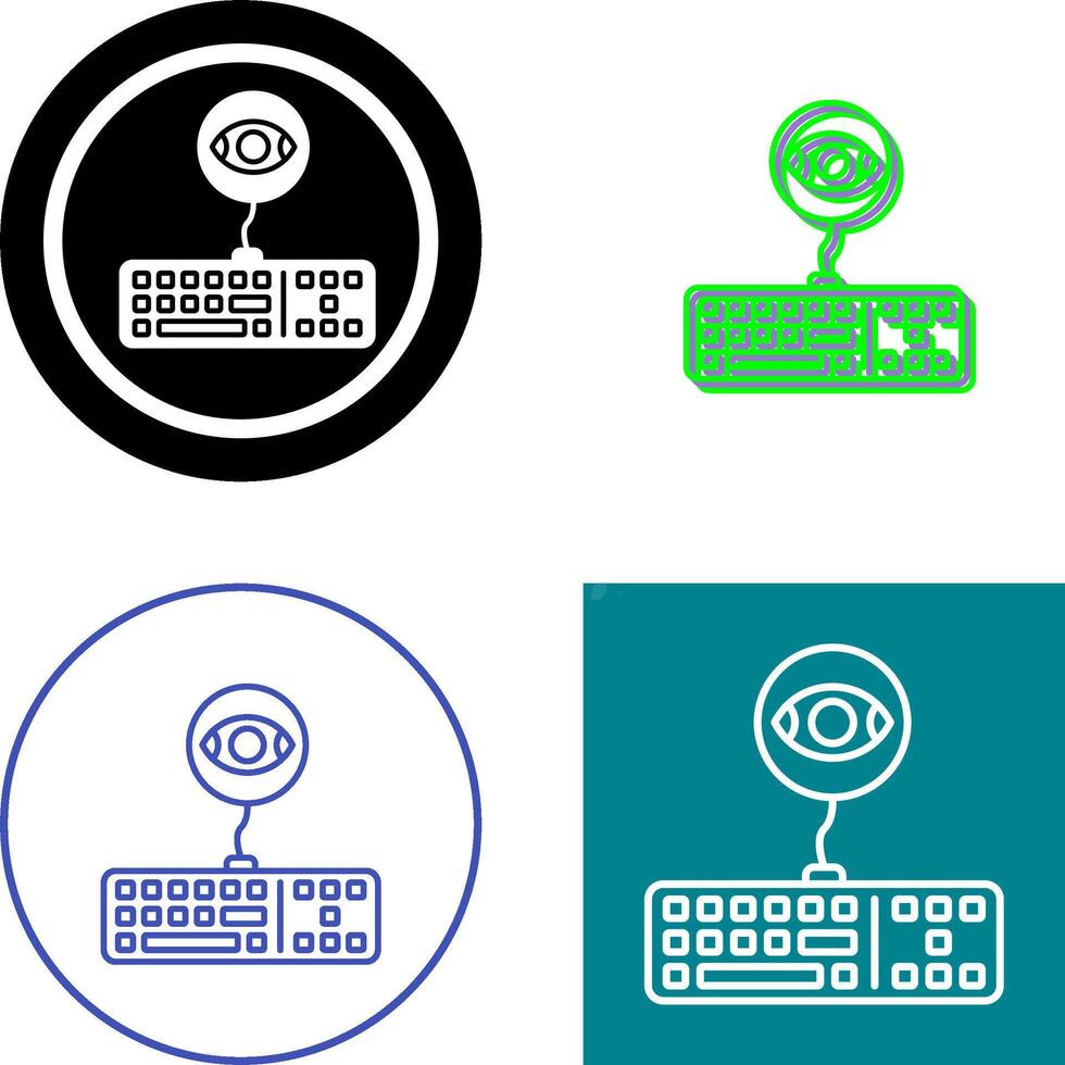 Keylogger Icon Design vector