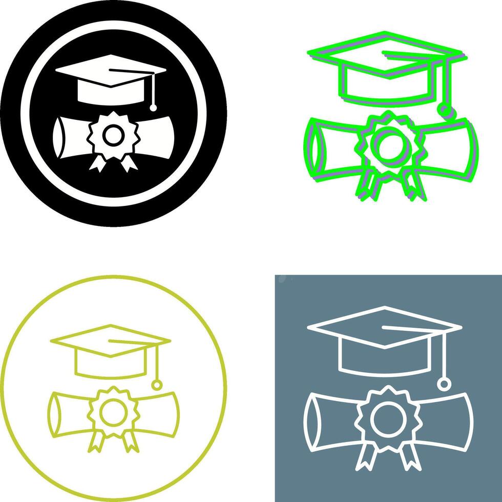 Graduation Icon Design vector