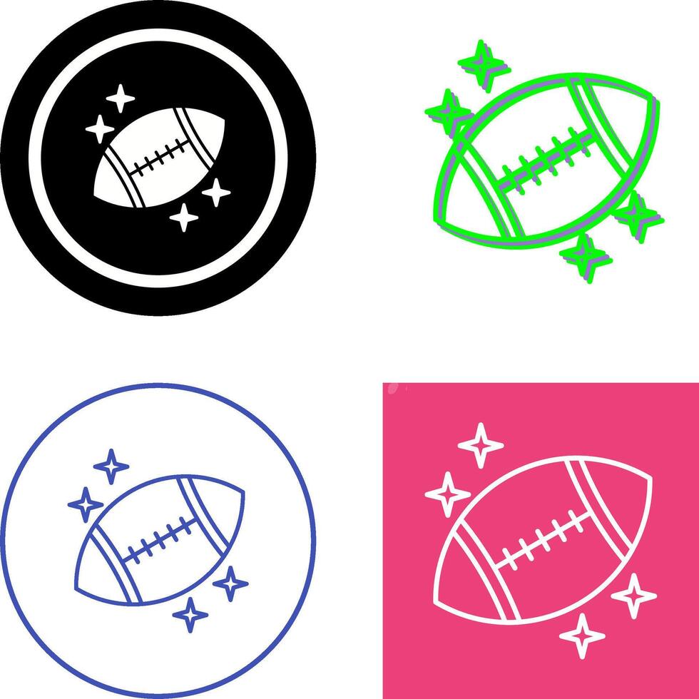 Rugby Icon Design vector