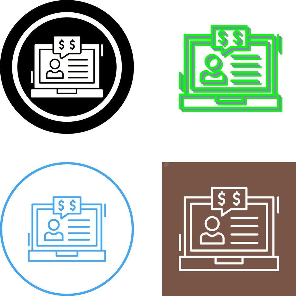 Employee Benefits Icon Design vector