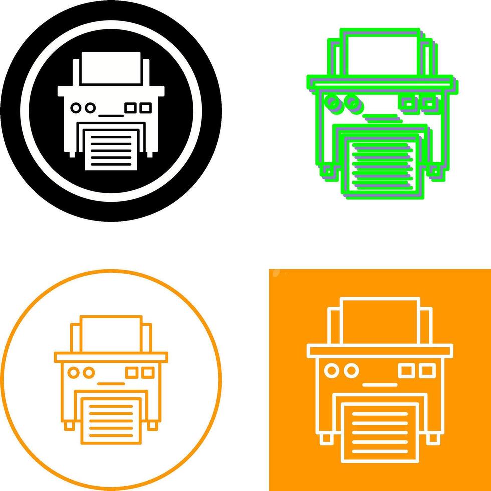 Printer Icon Design vector