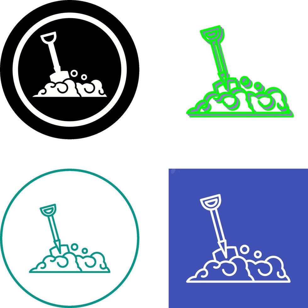 Shovel Icon Design vector