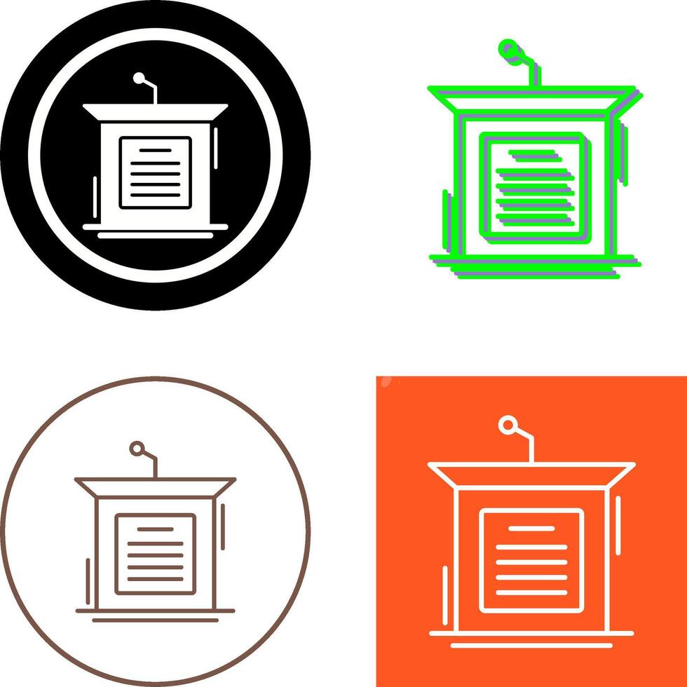 Podium Icon Design vector