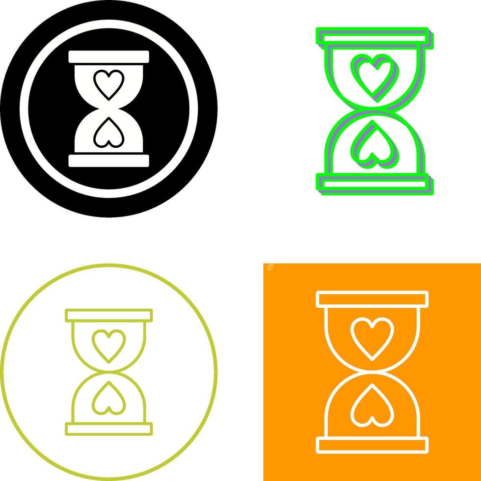 Hourglass Icon Design vector