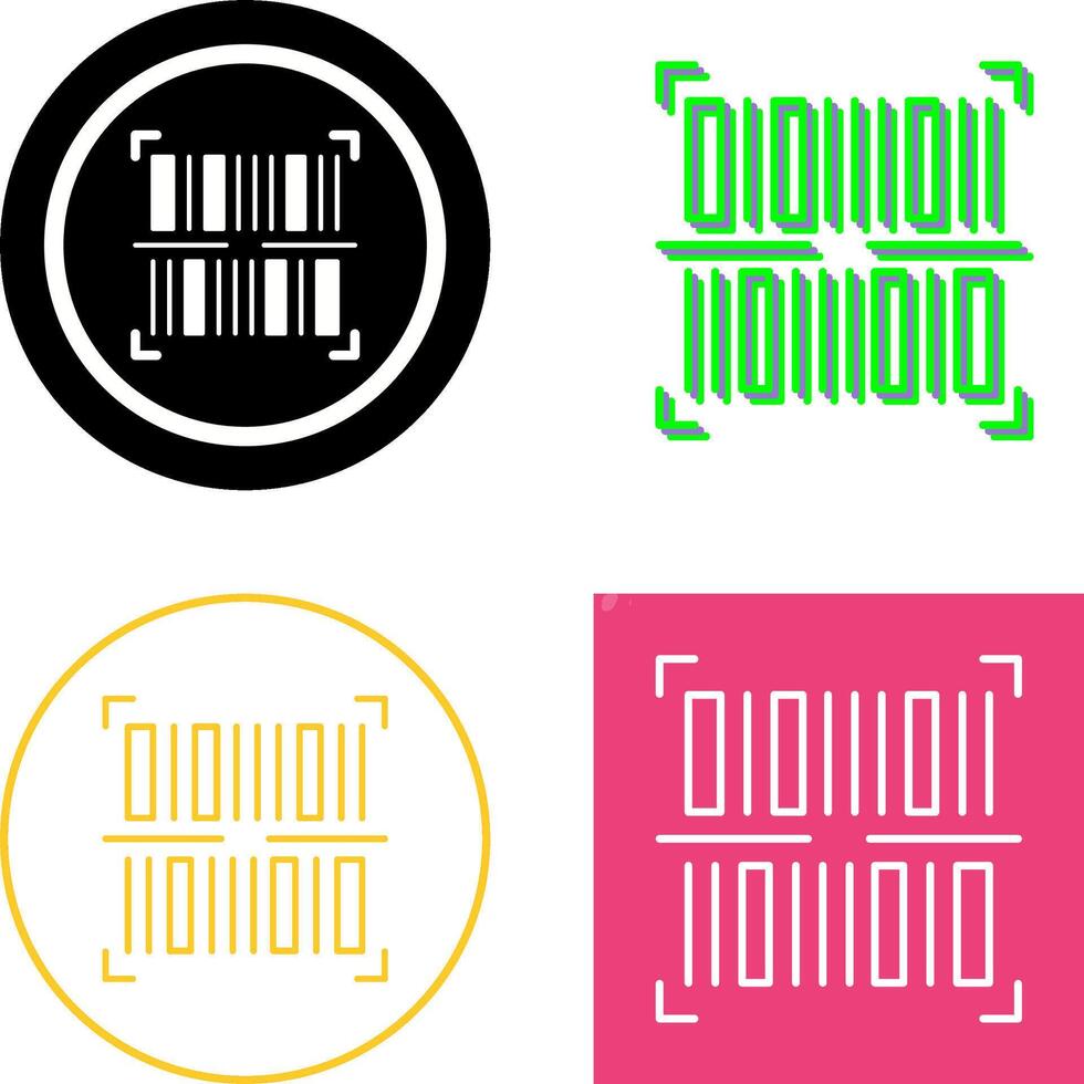 BarCode Icon Design vector