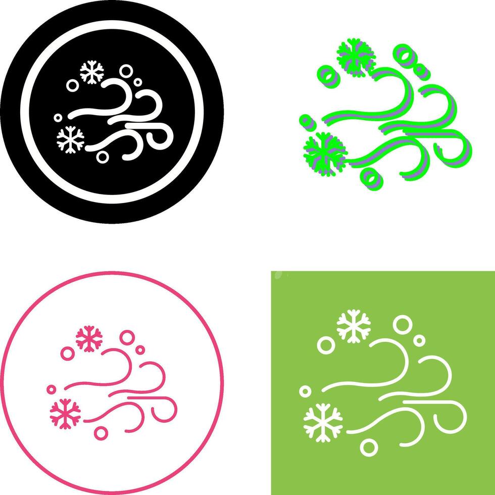 Blizzard Icon Design vector