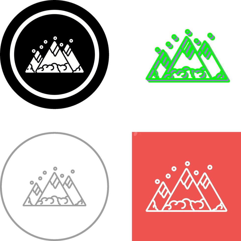 Mountain Icon Design vector