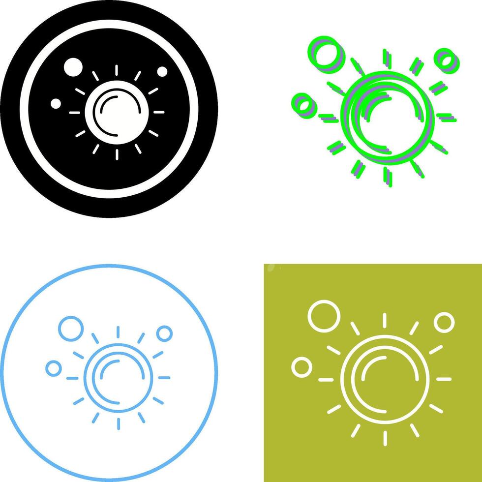 Sun Icon Design vector