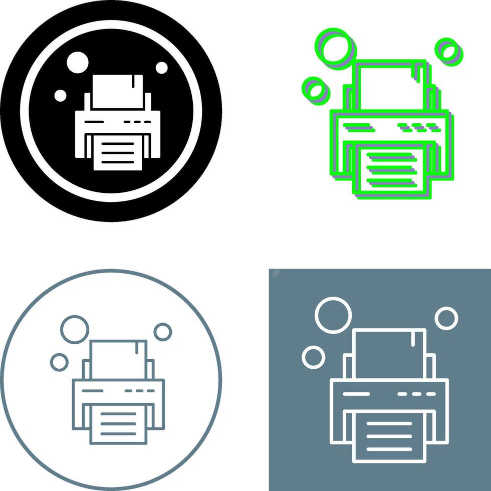Printer Icon Design vector