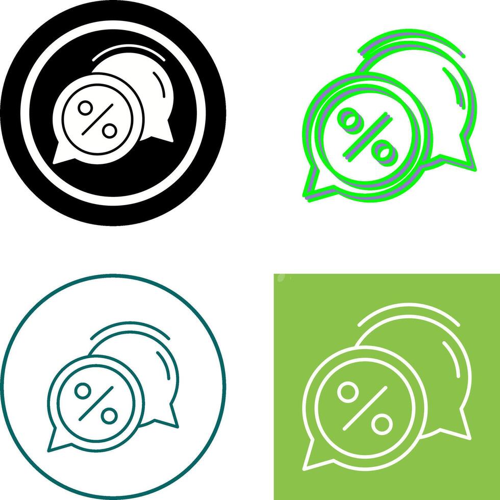 Discount Offer Icon Design vector