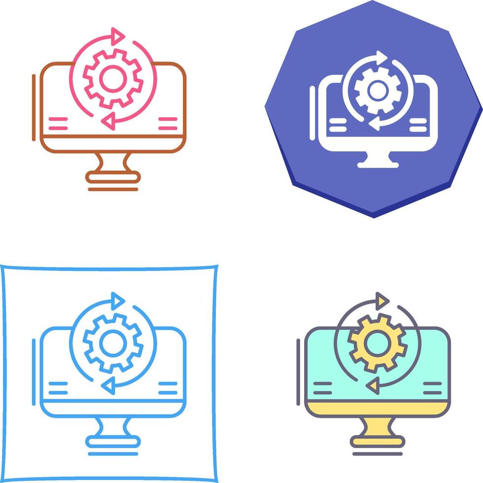 Synchronization Icon Design vector