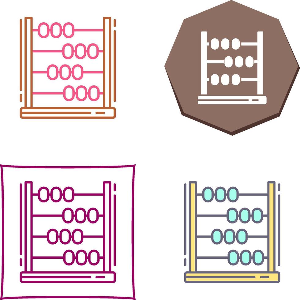 Abacus Icon Design vector