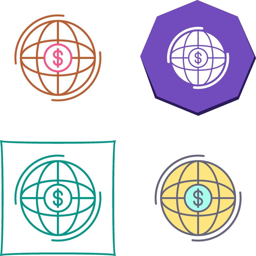 Globe Icon Design vector