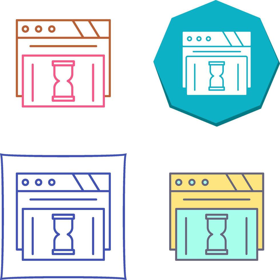 Waiting Icon Design vector