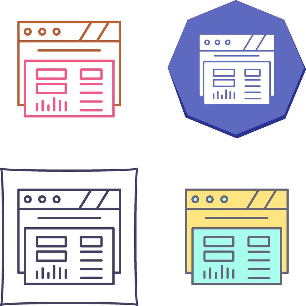 Dashboard Icon Design vector